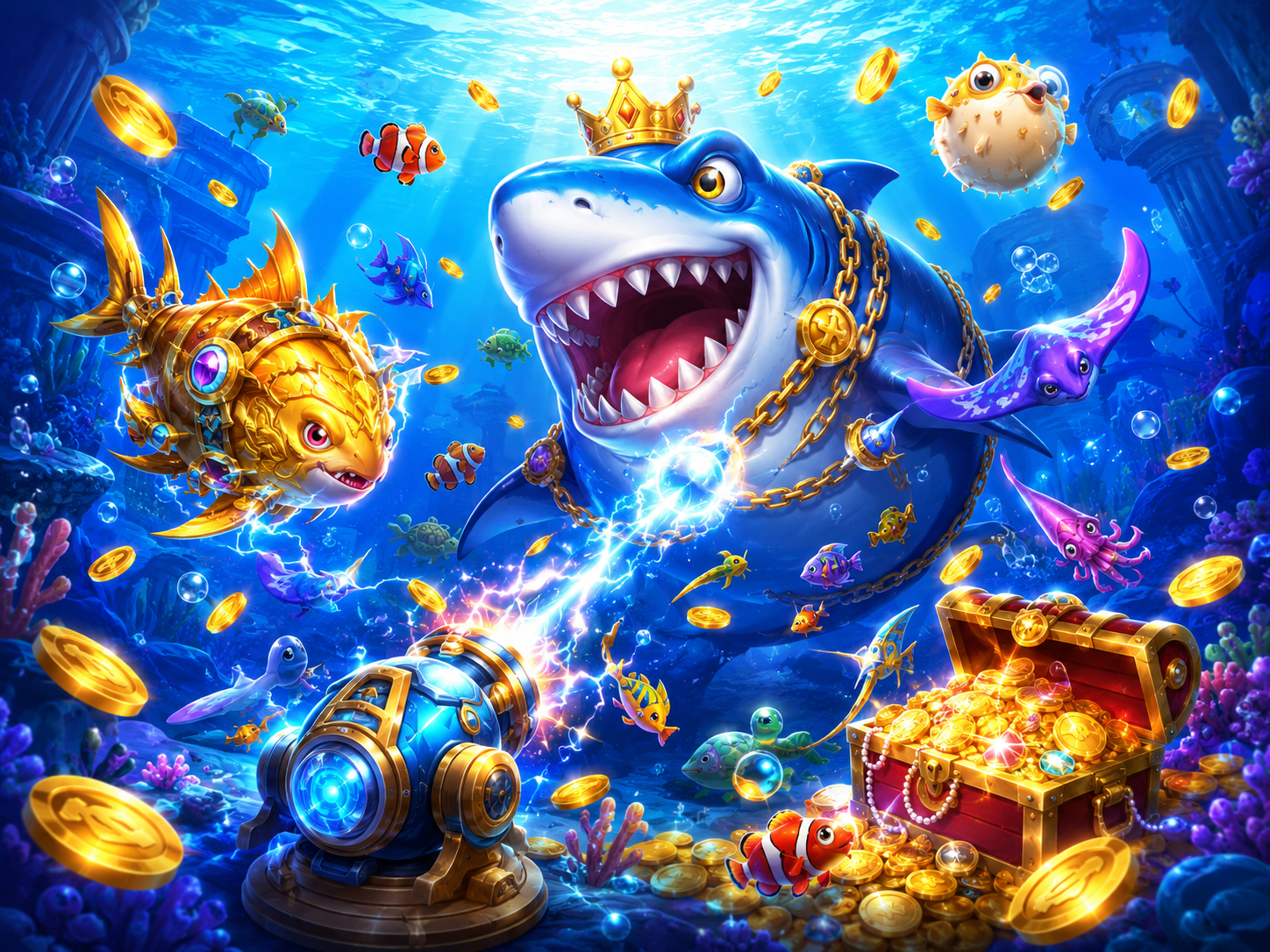 fishing game illustration